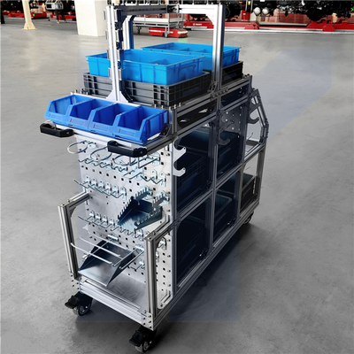 越海工业铝型材物料车 高效车间转运与仓储运输解决方案